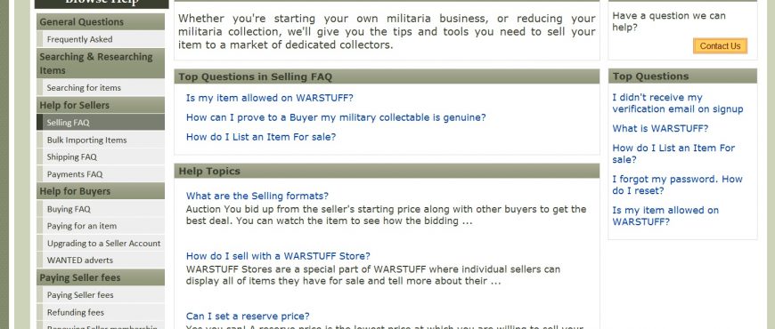 WARSTUFF marketplace updates