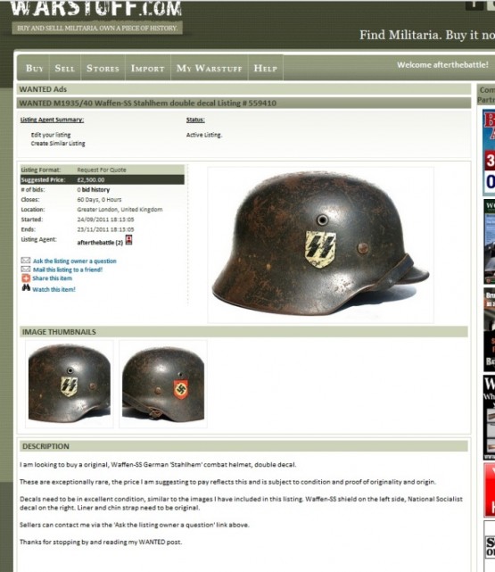 Dealing with the WW2 German militaria question