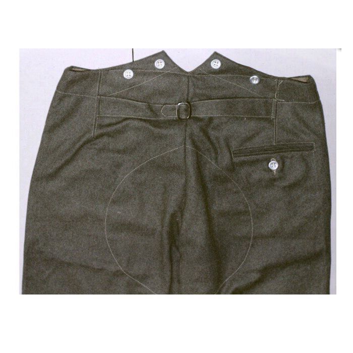 GERMAN WW2 M37 TROUSERS - FIELD-GREEN WOOL - Image 2