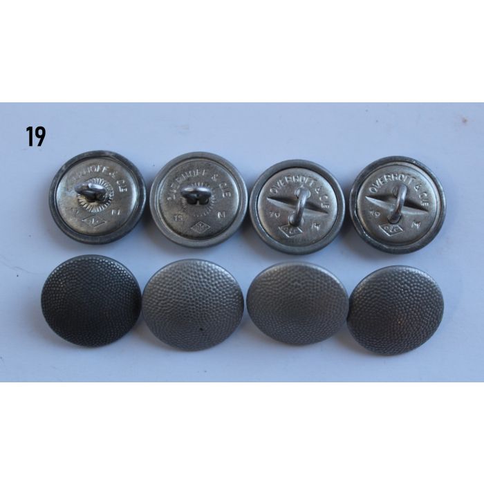 Original 21mm Silver Buttons for Wehrmacht Uniform, Manufacturer Assmann  - Original Militaria