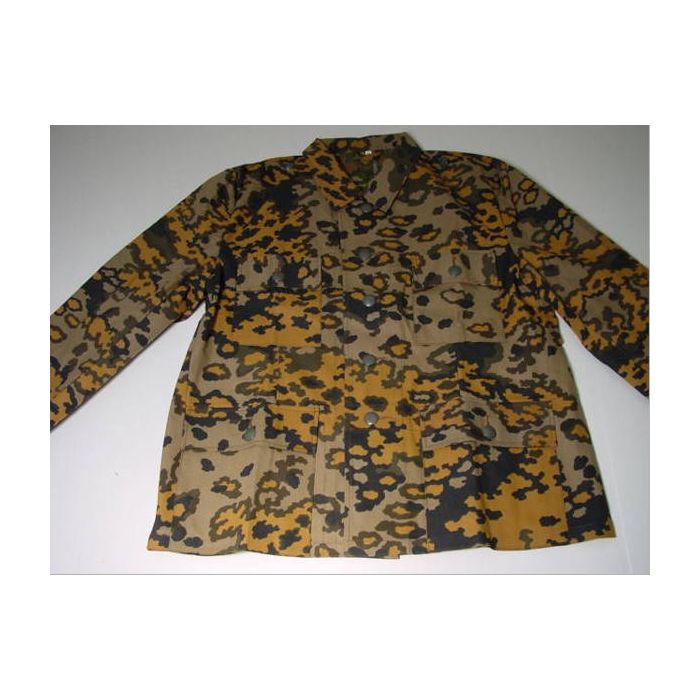 GERMAN WAFFEN SS OAK LEAF A CAMOUFLAGE M43 DRILL TUNIC - Image 11