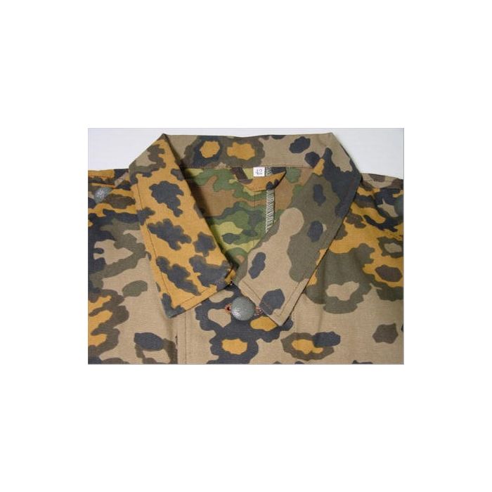 GERMAN WAFFEN SS OAK LEAF A CAMOUFLAGE M43 DRILL TUNIC - Image 13