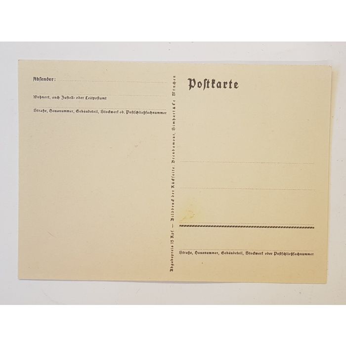 13 MARZ 1938 EIN VOLK EIN REICH EIN FUHRER POSTCARD - Image 2