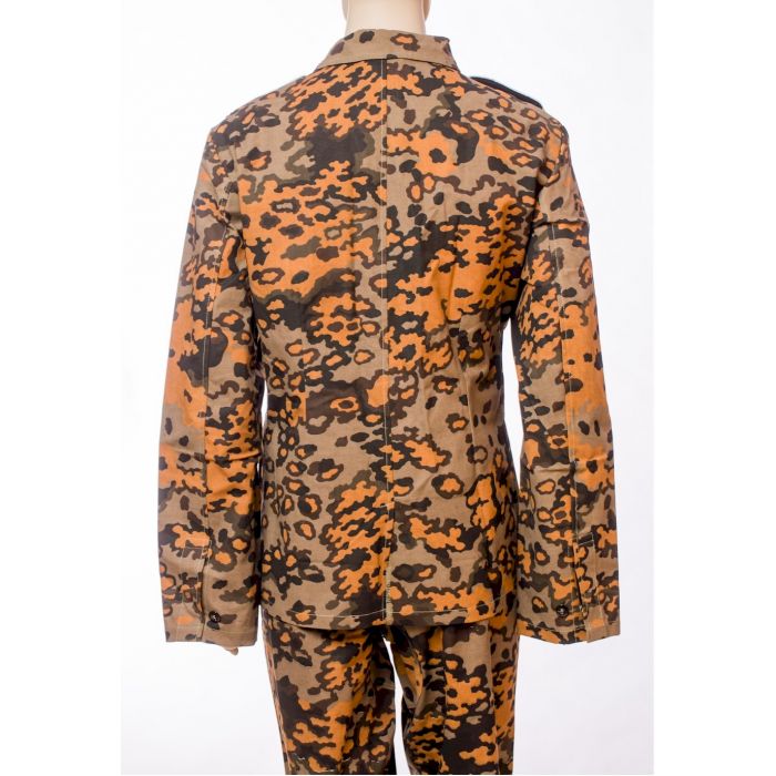 GERMAN WAFFEN SS OAK LEAF A CAMOUFLAGE M43 DRILL TUNIC - Image 2