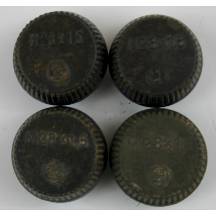 GERMAN WW2 50 MM & 80 MM MORTAR BAKELITE CAPS Lot of 4 - Image 2