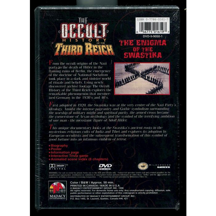 THE OCCULT HISTORY OF THE THIRD REICH - THE ENIGMA OF THE SWASTIKA DVD - Image 2