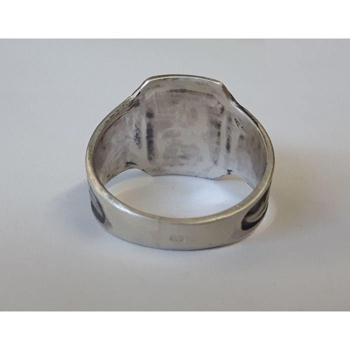 German WW2 waffen SS Unit Sterling silver ring for sale