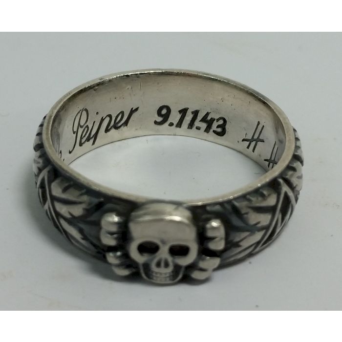 スカル　リング Totenkopf ring SS TOTENKOPF S.Lb. PEIPER 9.11.43 H. HIMMLER HONOR RING