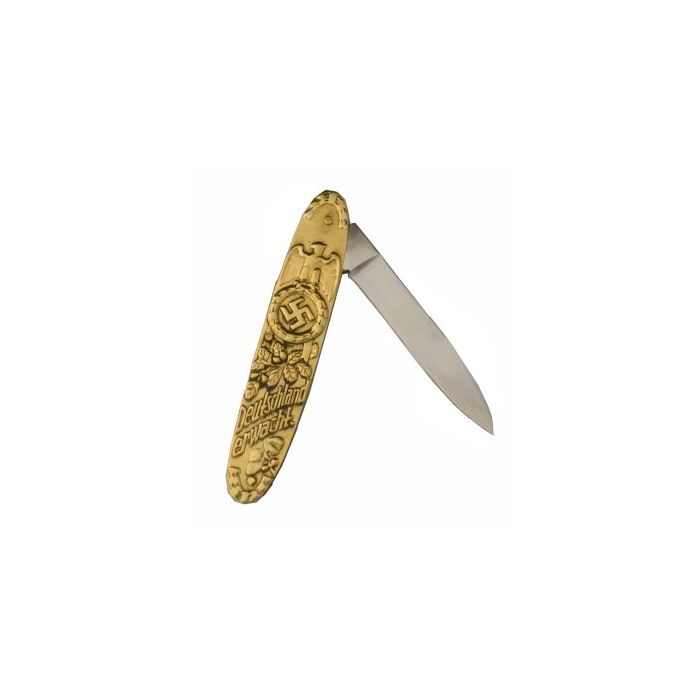GERMAN HITLER POCKET KNIFE WITH "Alles Fur Deutchland" MOTTO - Image 2
