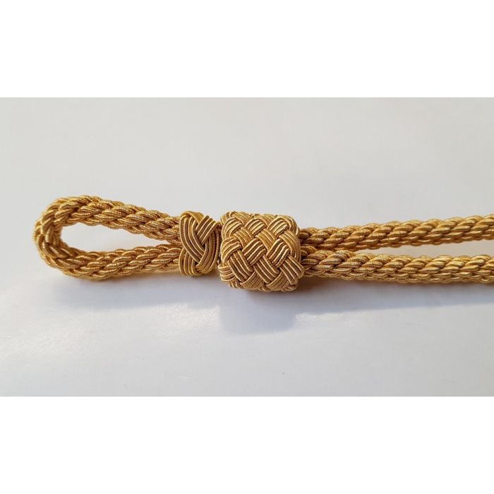 GERMAN OFFICER'S VISOR CAP CHIN STRAP CORD - GOLD - Image 2
