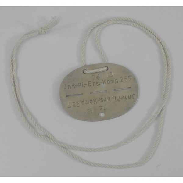 GERMAN WW2 ID DOG TAG DISC CORD