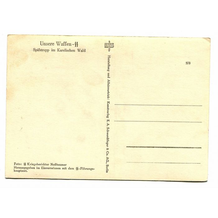 UNSERE WAFFEN SS "RECONNAISSANCE PATROL IN A KARELIAN FOREST " - Image 2