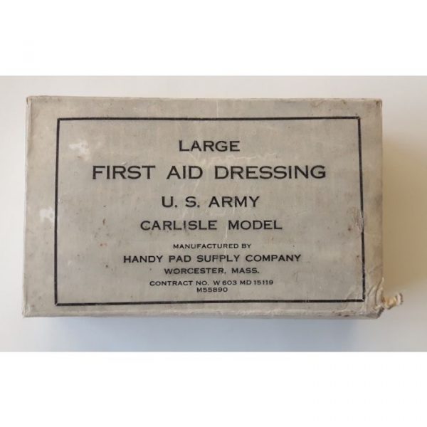 LARGE FIRST AID DRESSING U.S. ARMY CARLISLE MODEL
