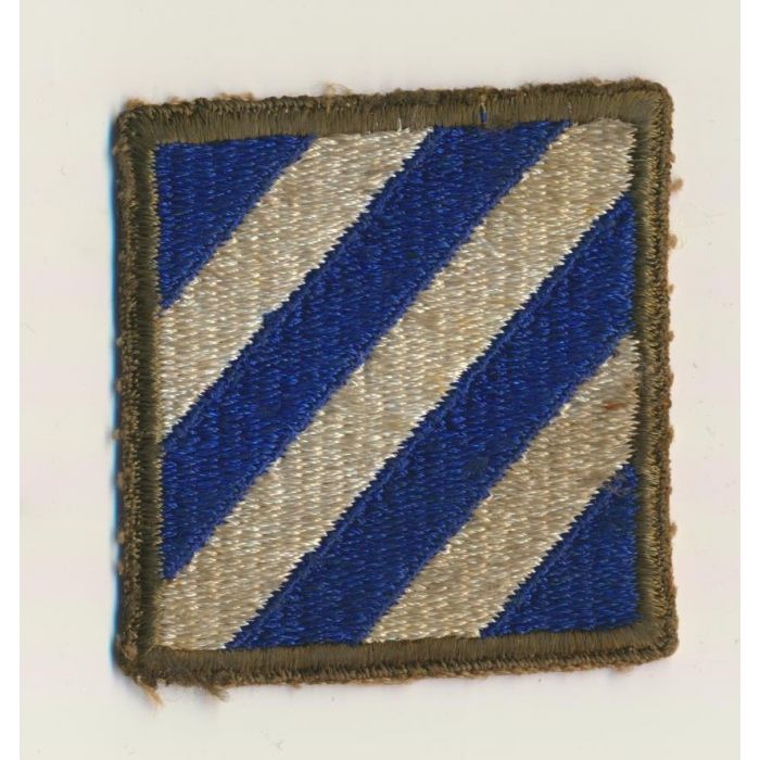 Army Patch 3rd Infantry Division merrowed edge tan 