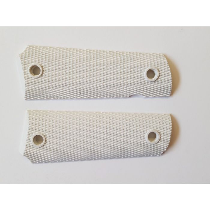 US 1911 NICKLE PLATED PISTOL GRIP SCREWS SET OF 4 - Image 3