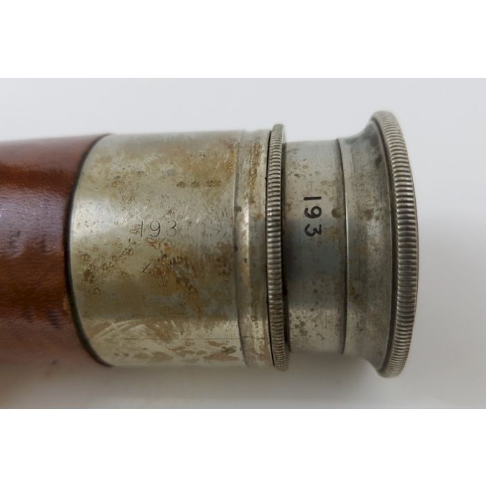 WORLD WAR I BRITISH PERIOD NICKEL PLATED "OFFICERS OF THE WATCH" NAVAL TELESCOPE BY T. COOKE & SONS LTD - Image 2