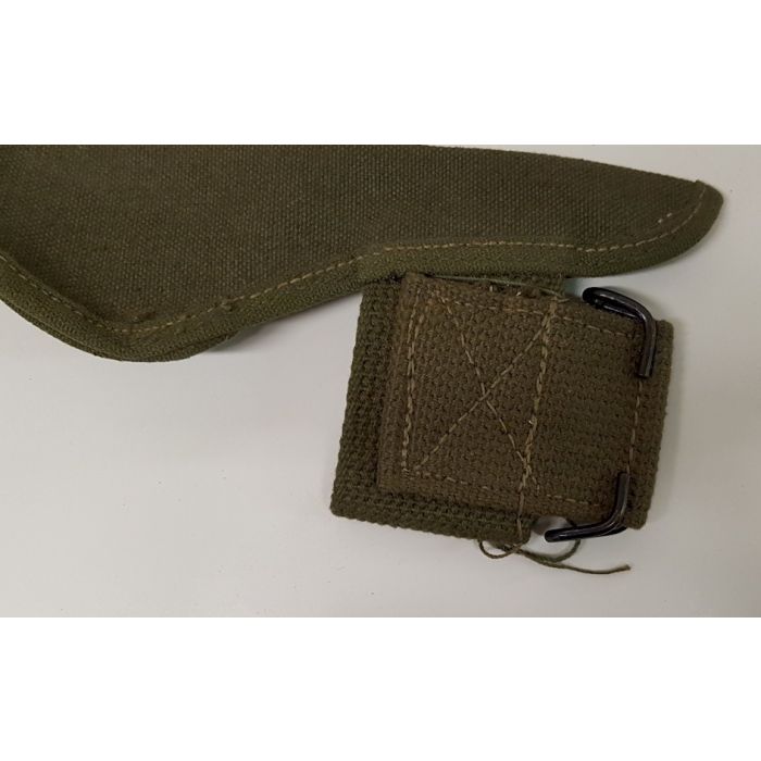 WW2 US MILITARY 1945 M-1910 PICK MATTOCK ENTRENCHING AXE OD # 7 CANVAS COVER CARRIER - Image 2