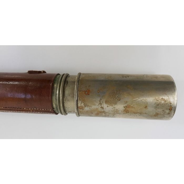 WORLD WAR I BRITISH PERIOD NICKEL PLATED "OFFICERS OF THE WATCH" NAVAL TELESCOPE BY T. COOKE & SONS LTD - Image 7