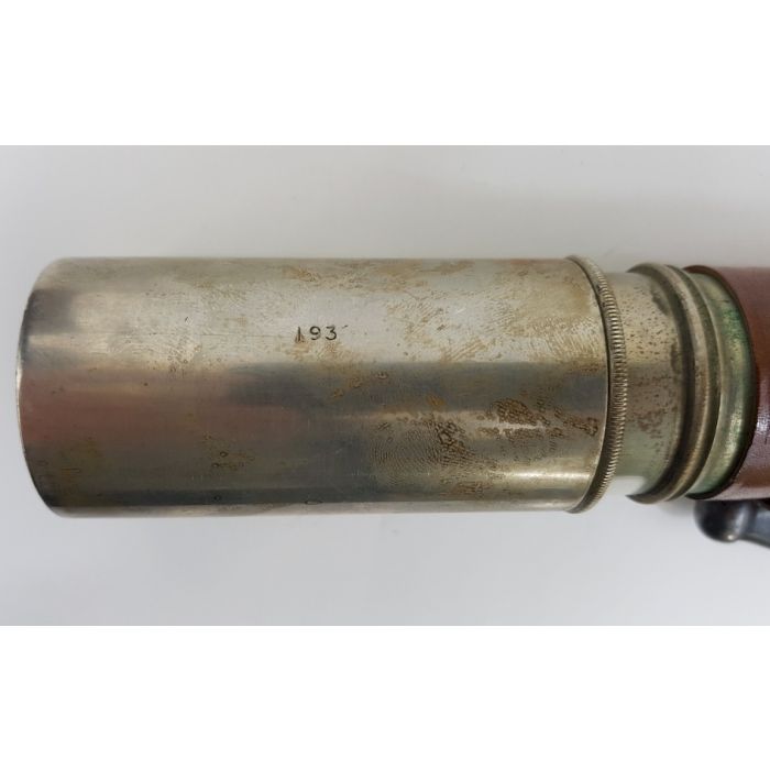 WORLD WAR I BRITISH PERIOD NICKEL PLATED "OFFICERS OF THE WATCH" NAVAL TELESCOPE BY T. COOKE & SONS LTD - Image 8