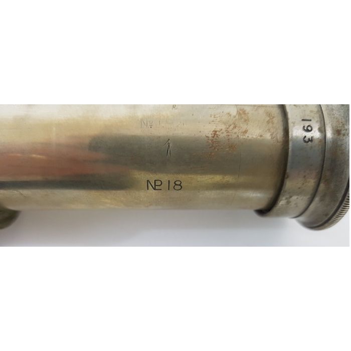 WORLD WAR I BRITISH PERIOD NICKEL PLATED "OFFICERS OF THE WATCH" NAVAL TELESCOPE BY T. COOKE & SONS LTD - Image 10