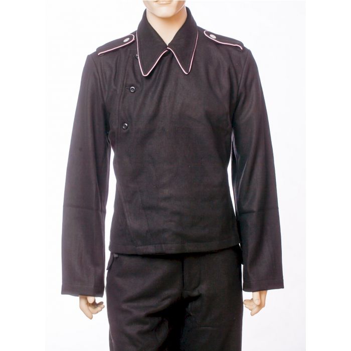 GERMAN SS PANZER SET: BLACK WRAPPER JACKET AND TROUSERS - Image 20