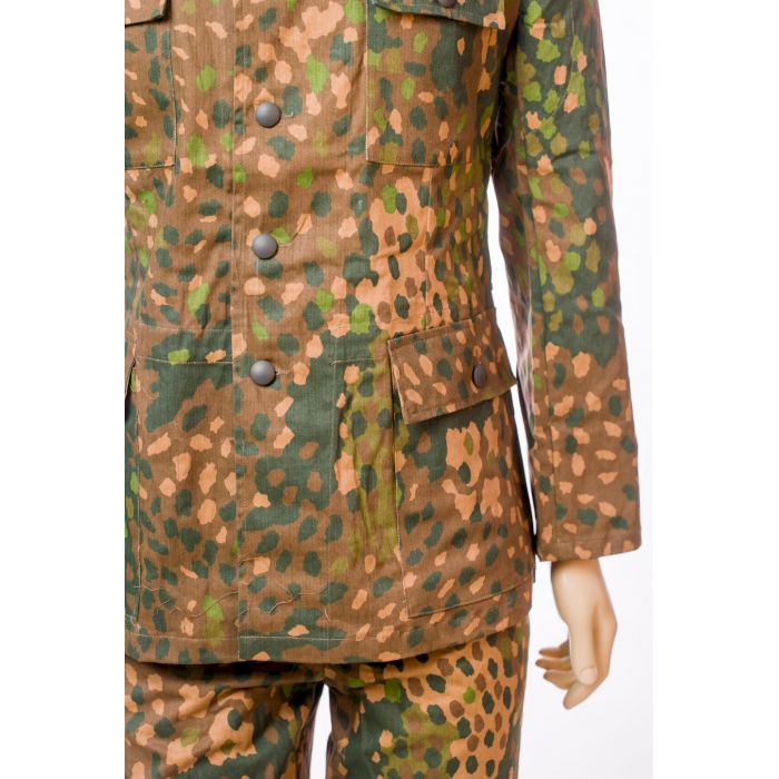 GERMAN SS M-44 DOT PATTERN CAMOUFLAGE DRILL TUNIC & PANTS SET - Image 10