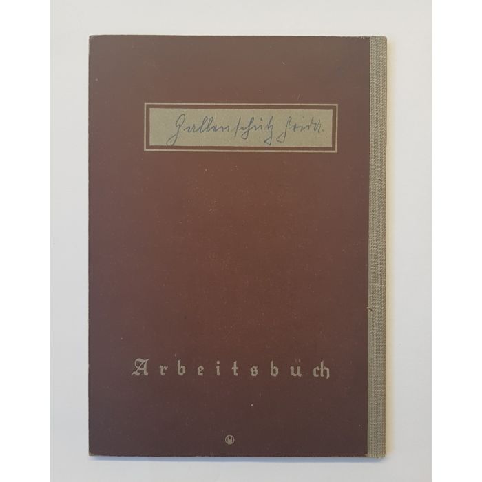 GERMAN NAZI PARTY PAY WORKBOOK DEUTFCHES REICH ARBEITSBUCH - Image 2