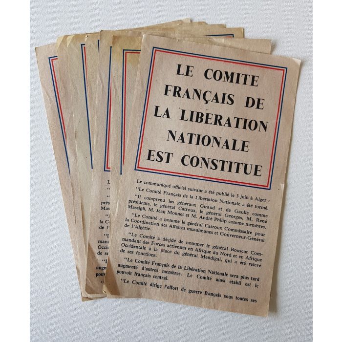 OFFICIAL COMMUNIQUE FROM GENERAL DE GAULLE ON JUNE 3rd REGARDING THE FRENCH NATIONAL LIBERATION COMMITTE - Image 2