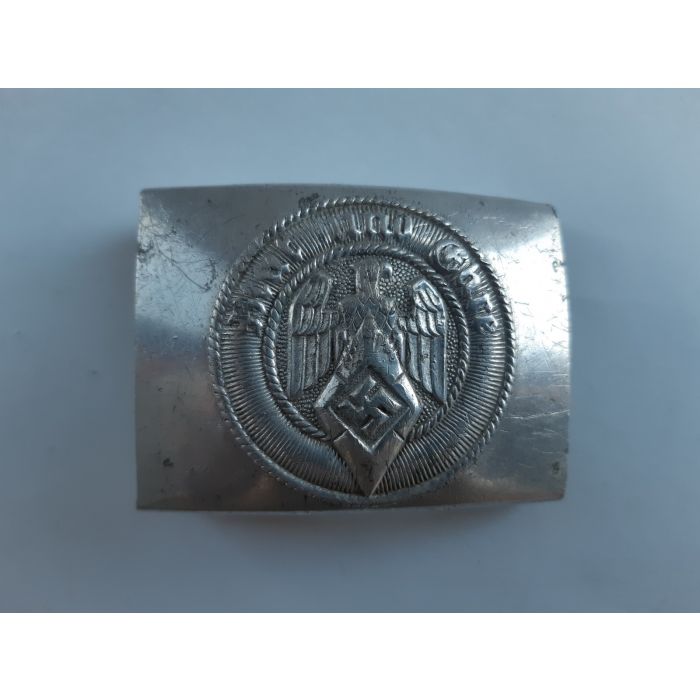 German WWII HJ Hitlerjugend Aluminum Buckle RZM M4/93 - Image 2