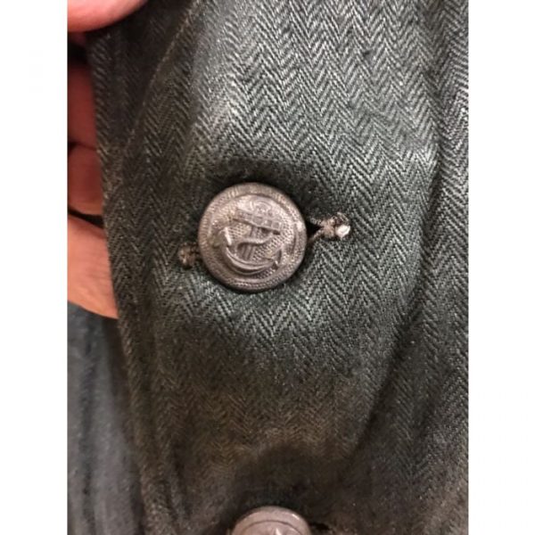 WW2 GERMAN HBT REED GREEN DRILL JACKET ORIGINAL - WARSTUFF.COM