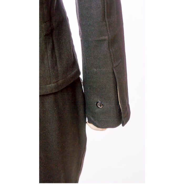 GERMAN WW2 PANZER WRAP - BLACK WOOL PANZER WRAPPER TUNIC JACKET - Image 12