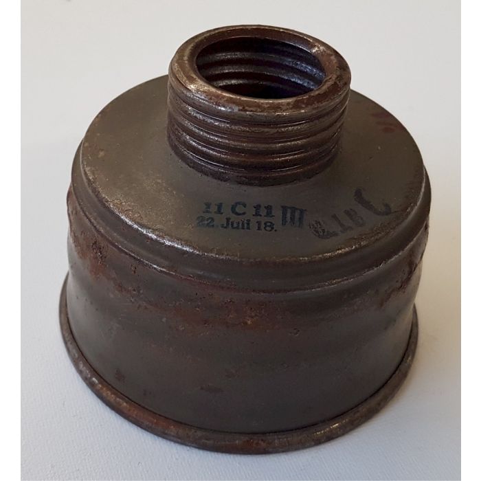 GERMAN WWI MODEL 17 GAS MASK AND FILTER - Image 7