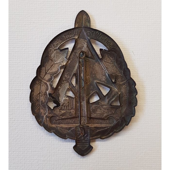 GERMAN 1937 SA GRUPPE NIEDERRHEIN SPORT UND WEHR-WETTKAMPFE BADGE - Image 2