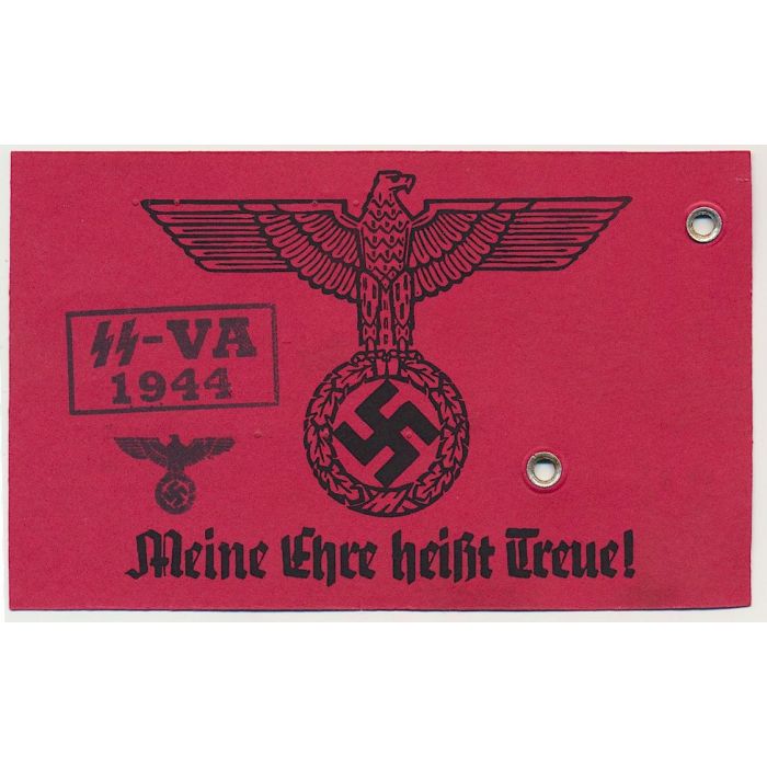 GERMAN SS AUSWEIS SS GRENADIER JESPER HANSEN SS PZ GREN RGT 24 DANMARK DOCUMENT - Image 2