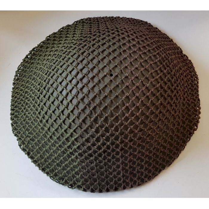 CANADIAN WWII 2 TONE CAMO BROWN AND GREEN MKII HELMET NET - Image 2