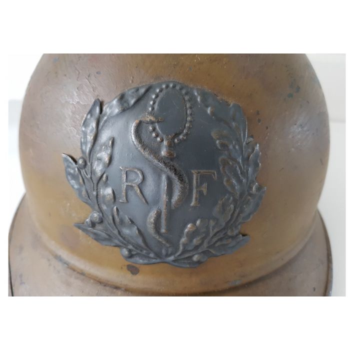 FRENCH WWI ADRIAN COLONIAL MODEL 15 FOR DOCTOR OR MEDICAL SERVICE OFFICER - Image 2