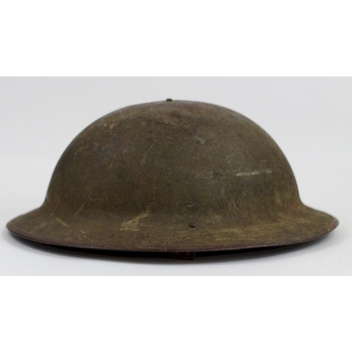 US WWI STEEL HELMET M-1917 DOUGHBOY HELMET LINER & CHINSTRAP - Image 2