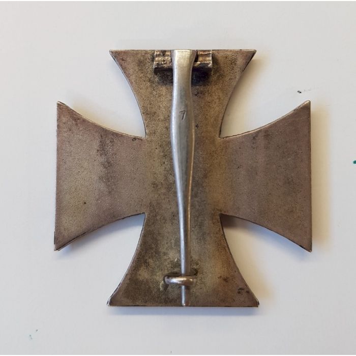 GERMAN WW2 IRON CROSS 1ST CLASS 1939 MEDAL WITH IRON CROSS AWARD DOCUMENT 11 PANZER DIVISION - Image 4