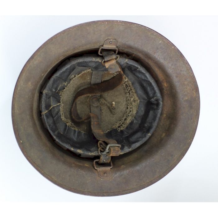 US WWI STEEL HELMET M-1917 DOUGHBOY HELMET LINER & CHINSTRAP - Image 3