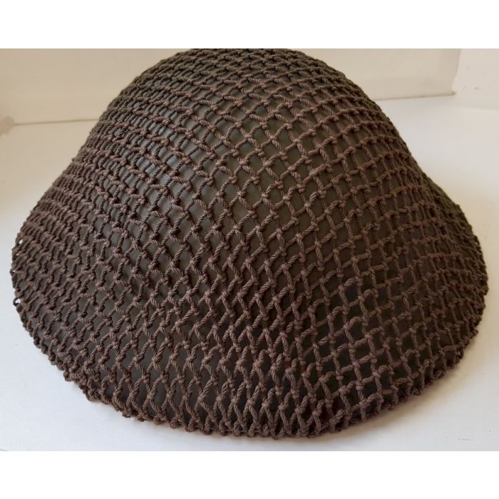 CANADIAN WWII 2 TONE CAMO BROWN AND GREEN MKII HELMET NET - Image 4