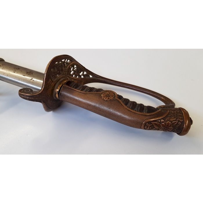 1920-1940 TYPE 19 KYU GUNTO JAPANESE ARMY OFFICER'S SWORD - Image 4