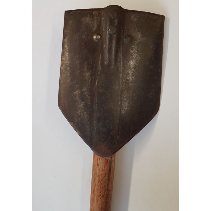 US WW2 ORIGINAL M43 FOLDING SHOVEL AND CANVAS COVER 1944 DATED - Image 5