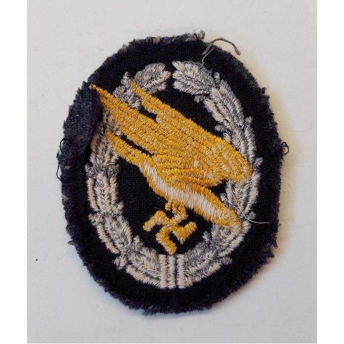 GERMAN ENLISTED MAN / NCO'S PARATROOPER'S BADGE IN CLOTH - Image 2