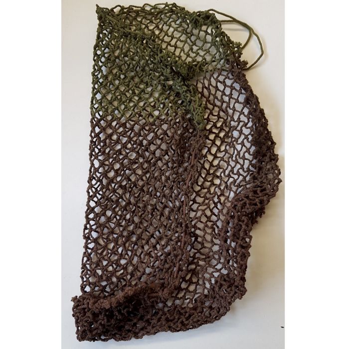 CANADIAN WWII 2 TONE CAMO BROWN AND GREEN MKII HELMET NET - Image 3