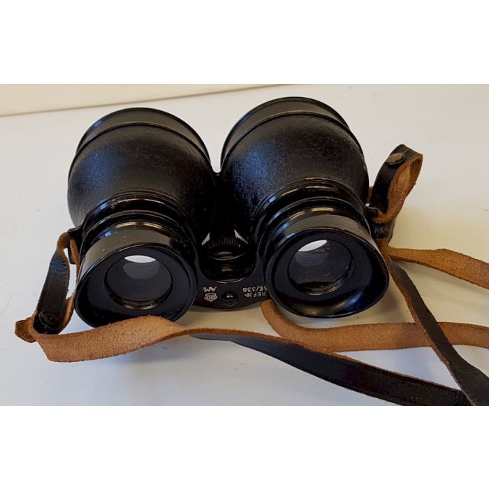 RCAF WW2 HUSUN PILOT A.M. 6E-338 NIGHT USE BINOCULARS IN THE ORIGINAL LEATHER CASE - Image 5