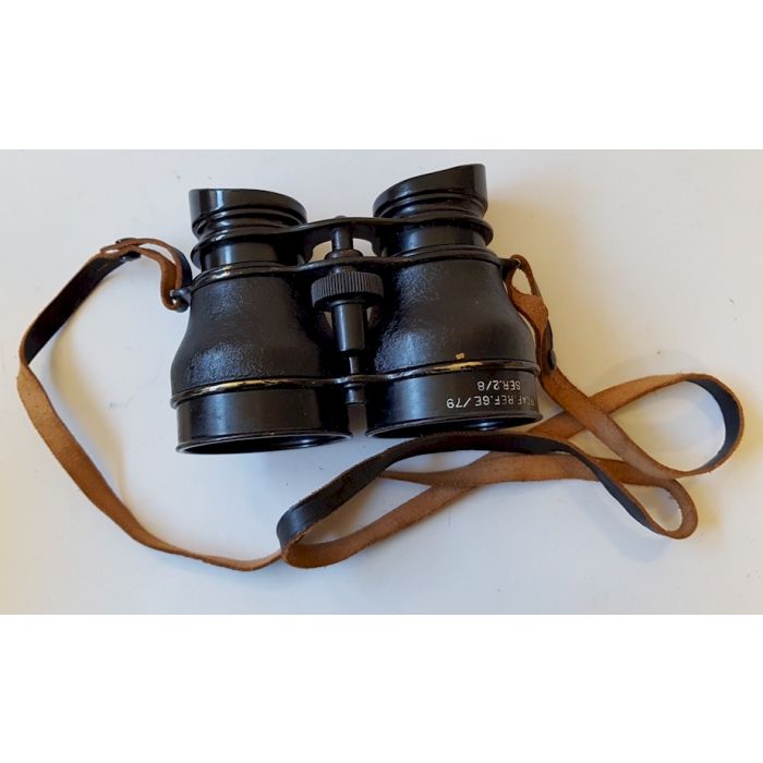 RCAF WW2 HUSUN PILOT A.M. 6E-338 NIGHT USE BINOCULARS IN THE ORIGINAL LEATHER CASE - Image 4