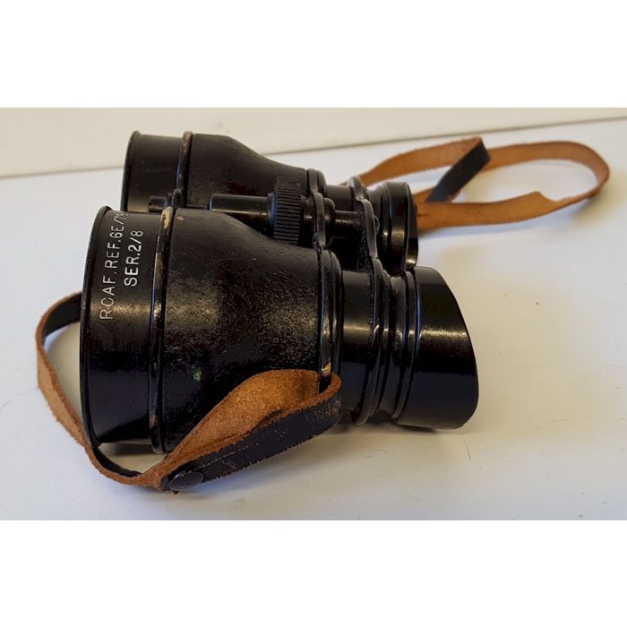 RCAF WW2 HUSUN PILOT A.M. 6E-338 NIGHT USE BINOCULARS IN THE ORIGINAL LEATHER CASE - Image 3