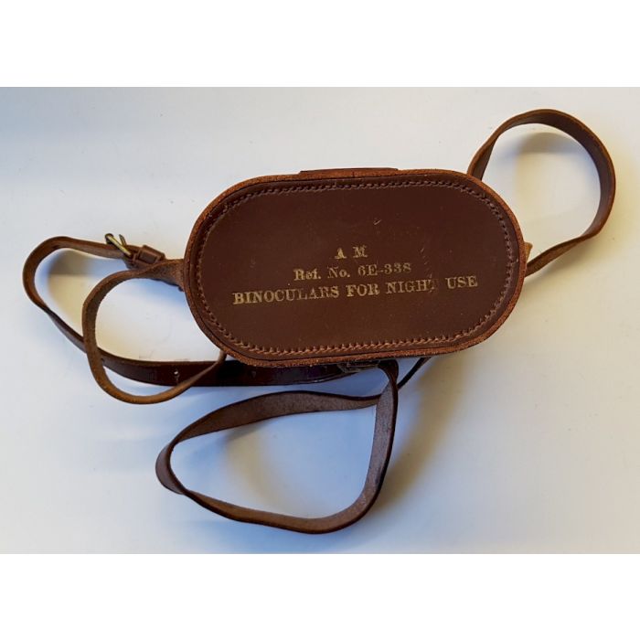 RCAF WW2 HUSUN PILOT A.M. 6E-338 NIGHT USE BINOCULARS IN THE ORIGINAL LEATHER CASE - Image 11