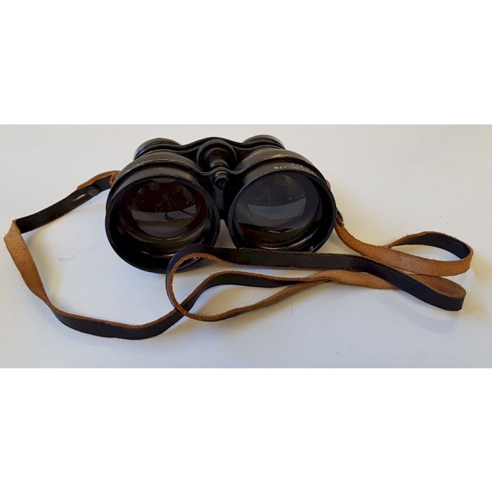 RCAF WW2 HUSUN PILOT A.M. 6E-338 NIGHT USE BINOCULARS IN THE ORIGINAL LEATHER CASE - Image 7